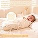 BESVIP 100% Cotton Knitted Baby Swaddle Blanket, 33.5