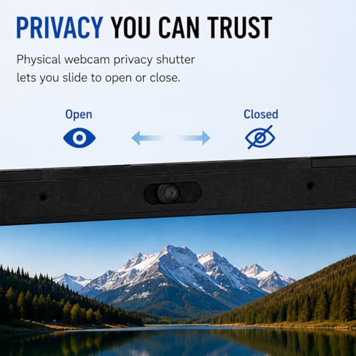 Image of HP 17.3 inch Large Screen Business Laptop, 10-Core Intel Core 5 120U Processor (Up to 5.0GHz), 16GB RAM, 1TB SSD, Numeric Keypad, Privacy Shutter Camera, Windows 11