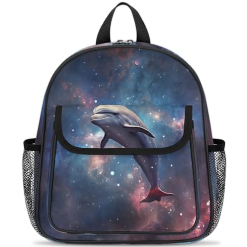 Sac à dos école dauphin galaxie confortable contre le mal de dos des enfants