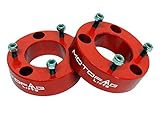 MotoFabLifts CH-2.5-RED - 2.5 in Front Leveling Lift Kit That is compatible with Chevy/Gmc Pickup Fits 2007-2025 Silverado and Sierra 1500