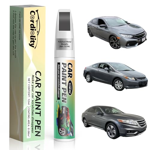 Image of Polished Metal Metallic(NH-737M) Touch Up Paint Pen for Honda,Car Paint Scratch Repair Pen Quick and Easy Fix Auto Paint Scratch