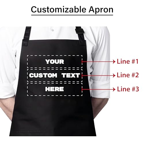 Personalized-Apron-Aprons-for-Men-and-Women-Professional-Aprons-for-Chefs-Male-and-Female-Apron-with-Custom-Name--Text-Personalized-Baking-Gifts-for-Christmas-Male-Aprons-for-Cooking-2-Pockets