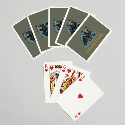 Lantern Press Naipes de Poker Black Bear 52 Cartas miniatura 7
