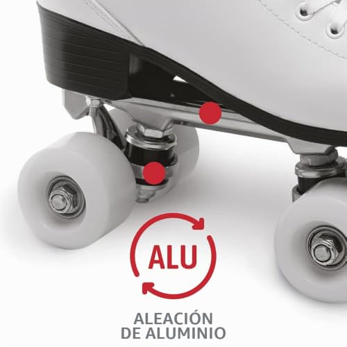 Miniatura 4 de Roces Rc2 Classicroller, Patines Para Patinaje Artístico Unisex Adulto, Blanco, 38 Eu