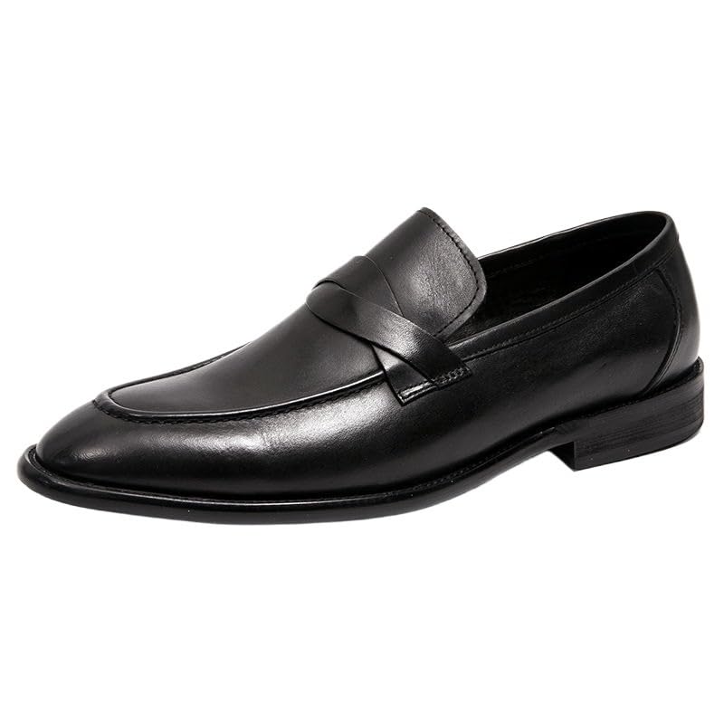 Men Dress Oxford Formal Shoes Anti-Slip Non Slip Resistant Working Vegan Leather Plain Toe Slip-on Comfort Orthopedic
