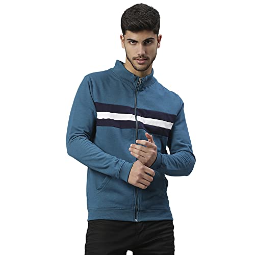 Image of High Star Clothing Men's Fleece Colorblock Hooded Sweatshirt 49