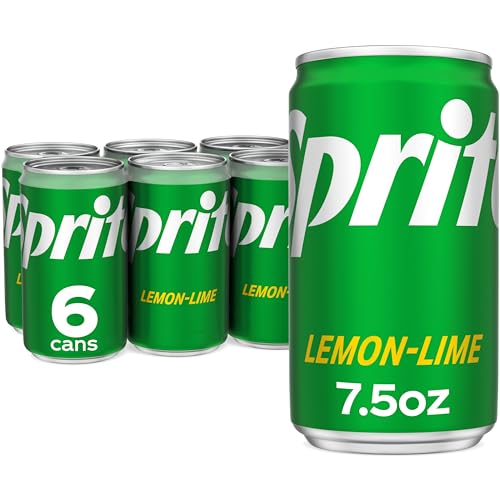 Sprite Lemon Lime Soda Soft Drinks, 7.5 fl oz, 6 Pack