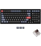 Keychron K4 Pro Swappable White Backlight Brown Switch - Black
