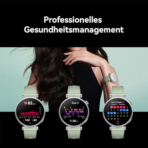 Huawei Montre Intelligente Watch GT 4 – Jusqu'à 2 semaines d'autonomie – Compatible avec Android et iOS – Surveillance de la santé avec Analyse des Ondes de pouls – 41 mm Vert