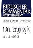  Deuterojesaja (Jes 49,14-55,13): Einbanddecke. Einbanddecke (Biblischer Kommentar Altes Testament)