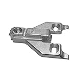 Blum 175L6600.22x2S 0 mm Die Cast Screw on Face Frame Mounting Plate, Nickel Finish (Pack of 2)