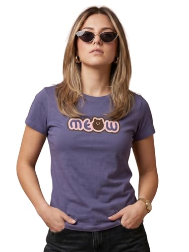 Image of JUNEBERRY Women's Regular Fit Pure Cotton Printed T-Shirt | Soft Fabric, Breathable Comfort | Round Neck, Half Sleeves, Round Neck (Size: S to 2XL)