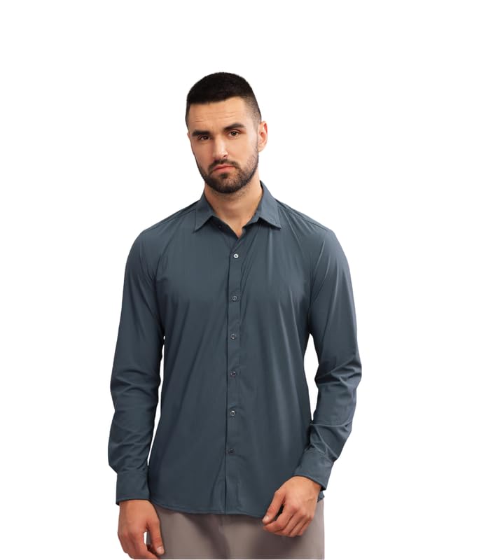 BLUE TYGA Work Wear | Comfortable Office Shirt for Men | Cool Rush Technology, Sweat Wicking & Wrinkle Free-picture-29