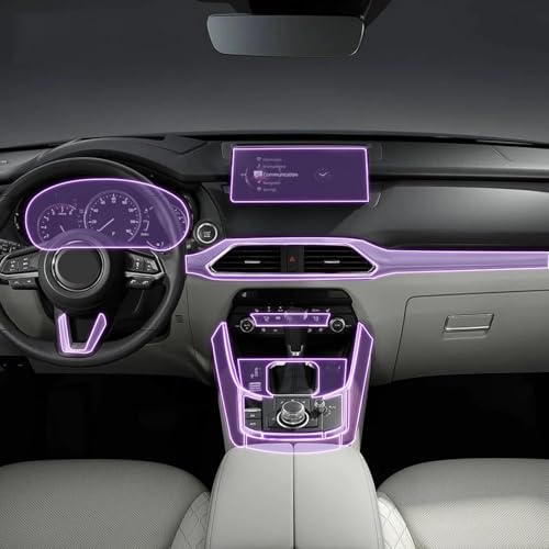 Film protection console centrale TPU Mazda CX-9 contre les rayures