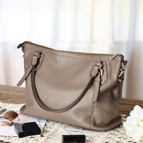 Bolso Tote de Cuero Kattee para Mujer Grande miniatura 3
