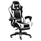 VIDITA Silla Gamer Ergonómica Profesional con Reposapiés Ajustable - Silla Gaming con Soporte...