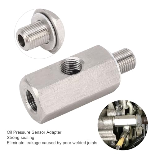 Universal M10x1,0 Öldrucksensor T-Adapter Turbo Versorgungsleitung Manometer Edelstahl