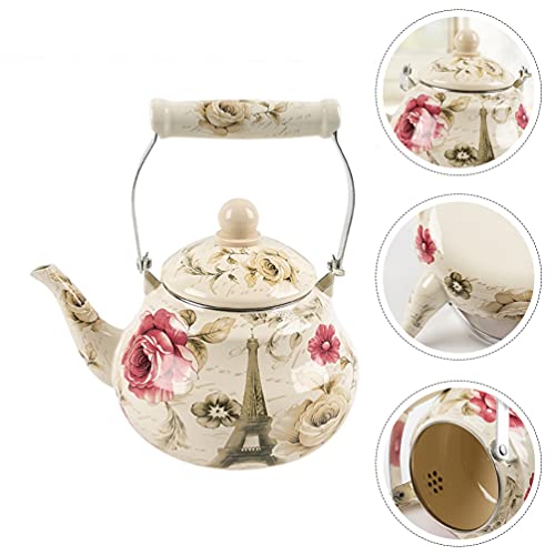 Yardwe 2. Tetera de acero inoxidable de 5 l para tetera de té, hervidor de café, hervidor de fondo plano para estufa… - Imagen 7