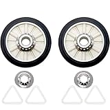 349241T Dryer Rear Drum Support Roller Kit by Beaquicy - Replacement for most 29' wide Ken-more...