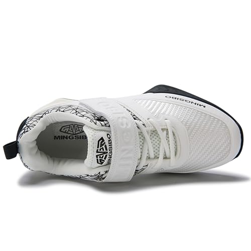 Image of Men's Weightlifting Shoes - Pro-Level Stability for Squats & Deadlifts - High-Traction Grip, Arch Support - Powerlifting & Strength Training Footwear