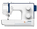 Carina by Fischer Nähmaschine Carina Power Stretch II Original, eine der besten Nähmaschinen, Computer-Nähmaschine für Einsteiger, Fortgeschrittene & Profis, Freiarm, LED Nählicht