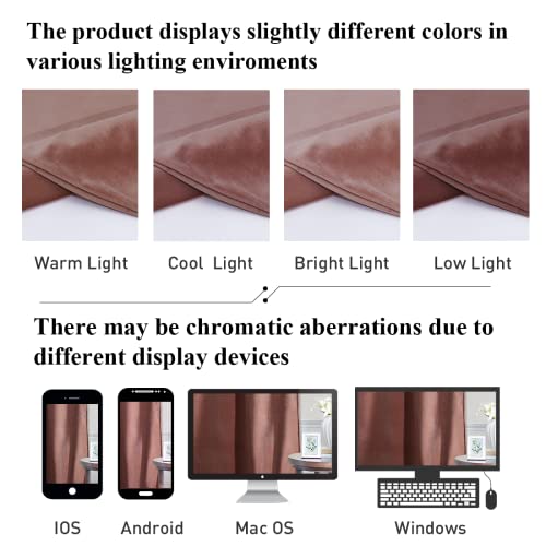Stangh Wild Rose Velvet Curtains 84 Inch Length For Nursery Kids, Pinch Pleat Bedroom Room Darkening Thermal Privacy Window Drapes For Living Room, W30 X L84, 2 Panels #TOP5