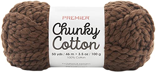 Chunky Cotton Chocolate Premier Yarns hilo de algodon grueso marron 2