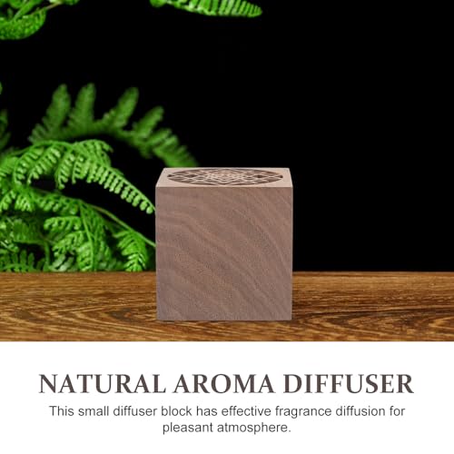 Difusor aromático eléctrico de madera en forma de cubo miniatura 3