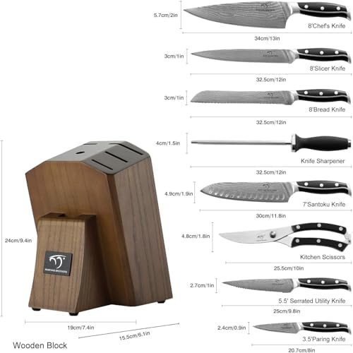 NANFANG BROTHERS Damascus Knife - Thumbnail 5