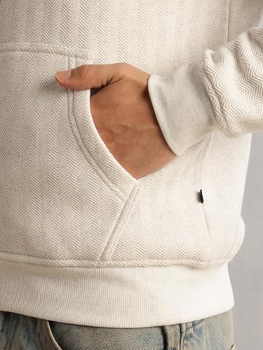 Image of Thomas Scott Men's | Regular Fit | Long Sleeves | Zip Closure | Front-Open | Dry Clean | 2 Pockets | Knitted | Hooded | Sweatshirt