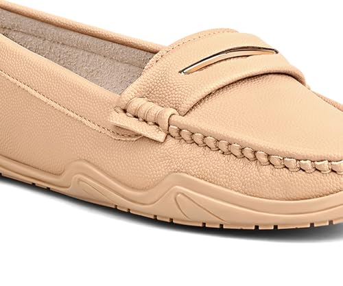 Image of LOUIS STITCH Women's Premium Slip-On Loafers | Elegant Solid Slip-On Comfort Shoes for Casual and Formal Wear | Slip-On Loafer Shoes for Women | LSLD-BLR-HS01