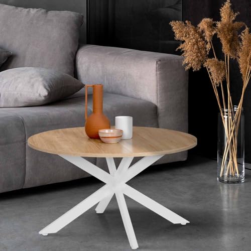 market Table Basse ALIX Ronde Bois - vue 2