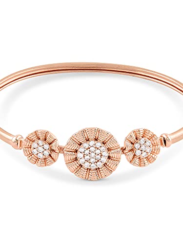 2 CZ Brass Kada Style Bracelet For Women