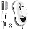 SWBSLL Robot Laveur de Vitre, Robot Nettoyeur Vitre 5600 Pa avec Navigation Intelligente, Télécommande, Système Antichute, Chiffons en Microfibre pour Toutes Les Surfaces Lisses (1)