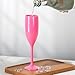 XUWAIDSGN Champagne Flute Acrylic Champagne Glasses Wedding Toasting Champagne Flute Goblet Plastic Reusable Unbreakable Champagne Cups for Bachelorette Wedding Bridal Shower Party (Pink, 10)