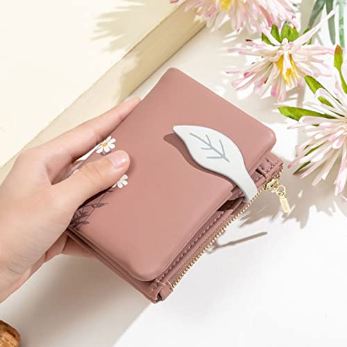 Women's Wallet PU Leather Women's Short Wallet Small Fresh Korean Style Zipper Folding Coin Purse4