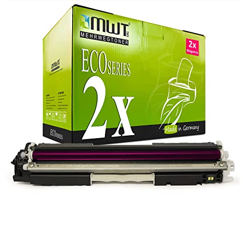 Cartouche rouge CF353A pour Color LaserJet Pro MFP M176n M177fw - Lot de 2 toners MWT