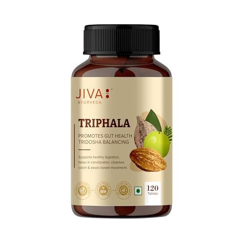 Jiva Triphala - 120 * 3 Tablets | (100% Pure & Natural) An Ayurvedic Formulaion | Helps to Relieves Constipation | Good for Digestion