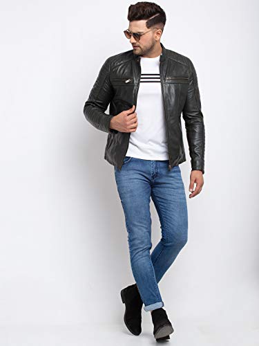 Image of TEAKWOOD LEATHERS Men Leather Jacket