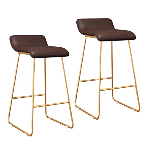 Tabourets de comptoir confortables pour soulager le dos en cuisine (Lot de 2)
