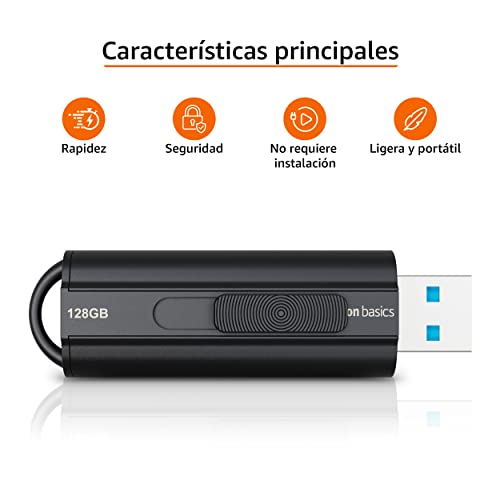 Vista lateral de la memoria USB