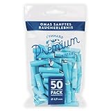 Granny's® Exclusive Aktivkohlefilter | 50x Ø 6.9 mm Filtertips | Aus veganer Kokosaktivkohle | 50 Stück in Blau | Kohlefilter für Selbstdreher