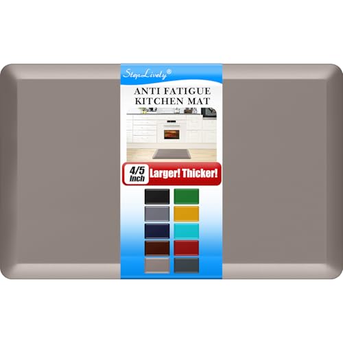 4/5 Inch Thick Kitchen Mat - Cushioned Anti Fatigue Mat for Kitchen Floor