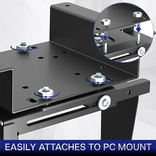 VIVO Soporte Espaciador Bajo Escritorio para Montajes de CPU MOUNT-PCSB1, Separación de 2.1 pulgadas, Solo Soporte miniatura 6