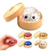 4Pcs Shimmering Dumpling Squishies, 2026 New Colorful Dumplings Stress Balls Fidget Sensory, Sque...