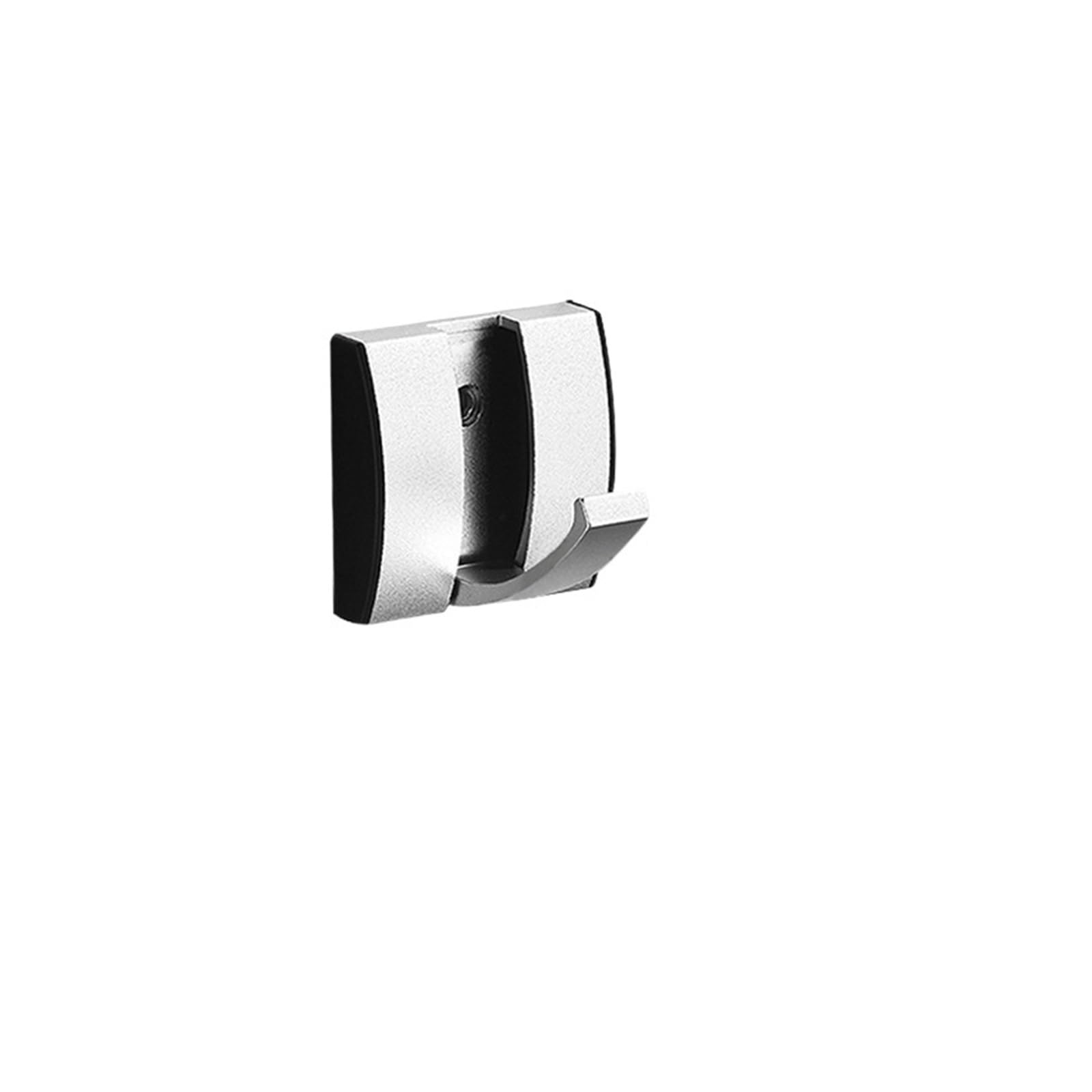 DVMSIEF Coat Hooks Folding Robe Hooks Golden Towel Hanger Nail Installation Wall Rack Coat Clothes Holder for Bathroom Kitchen(Silver 1hook)