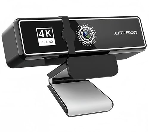 ウェブカメラ Webカメラ フルHD 4K 800万画素 ストリーミング 自動光補正 内蔵マイク 超広角120° 会議用PCカメラ 三脚穴 Windows XP/2000/2003/Vista/7/8/10/11 /Mac OS/Zoom/Teams/Youtubeなどに対応可能 ビデオ会議/オンライン授業/ライブ配信用