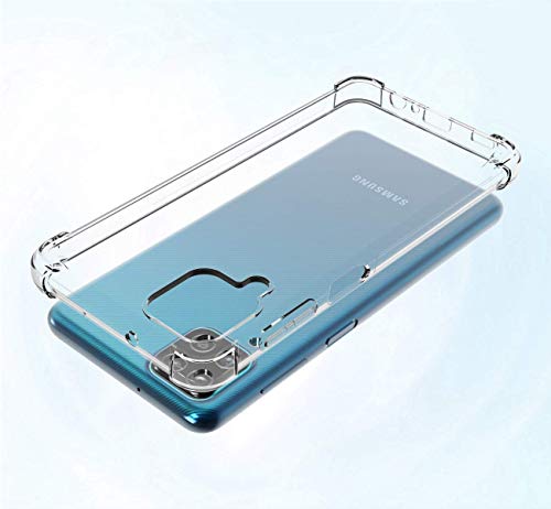 Image of COVERBLACK Rubber Back Cover for Samsung Galaxy F 12 - SM-F127G - Transparent