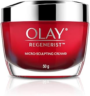 Olay Day Cream Regenerist Microsculpting Moisturiser (NON SPF), 50g and Night Cream: Regenerist Microsculpting Moisturiser, 50 g