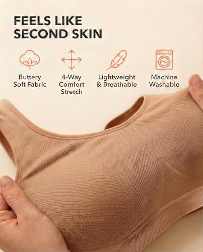 Image of SHAPERMINT Wireless Bras for Women No Underwire - Small to Plus Size Bralettes with Support and Natural Lift